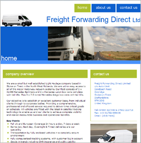 FreightForwardingDirect.co.uk: Website Screenshot