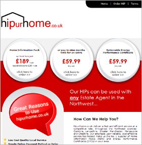 HipUrHome.co.uk: Website Screenshot
